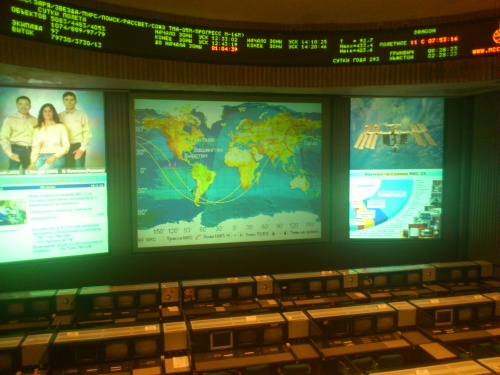 Blick  in den Mission Control Room 